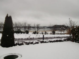 雪の河口湖
